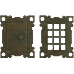 Hardware Door Grilles Door hatch grille iron Kröpelin - 130 mm