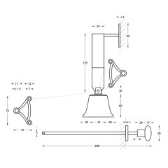 Pulling bell garnish matted nickel - Ø 80 mm
