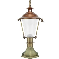 Buitenlampen Antiek Klassiek Tuinlamp grond Haghorst messing - 52 cm