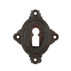 Key plate rustic cast iron Einbeck - 65 mm