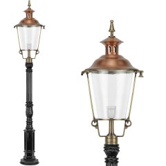 Lanterne lampe kobber Lemselo - 173 cm