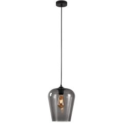 Hanging lamp metal glass Alghero - Ø 23 cm