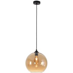 Hanging lamp gold bulb glass Merate - Ø 30 cm