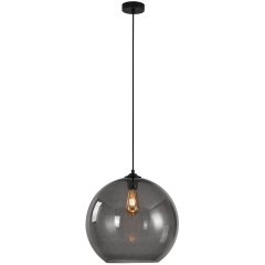 Plafondlampen Hanglamp retro grijs bol glas Puglia - Ø 40 cm