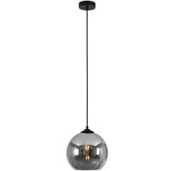 Bulb lamp ceiling silver glass Laterina - Ø 25 cm