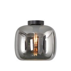 Toilet Verlichting Plafonniere trendy chroom glas Cuneo - Ø 28 cm