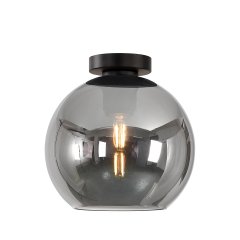 Kugellampe decke silber glas Resia - Ø 40 cm