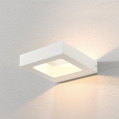 Muurlamp design up down wit Broni - 3 cm