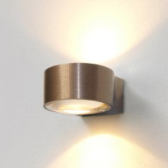 Wandlampe rund up down bronze Bardi - 6.5 cm