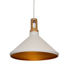 Rumlampe loft hvid guld Carini - Ø 41 cm