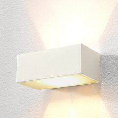 Wall lamp Up Down coated white Ayas - 18.2 cm