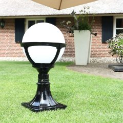 Lampe de jardin Deurne Opale sphère - 50 cm
