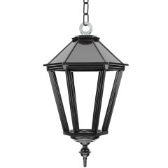 Outdoor lighting Classic Rural Chain lamp Leusden on chain L - 60 cm