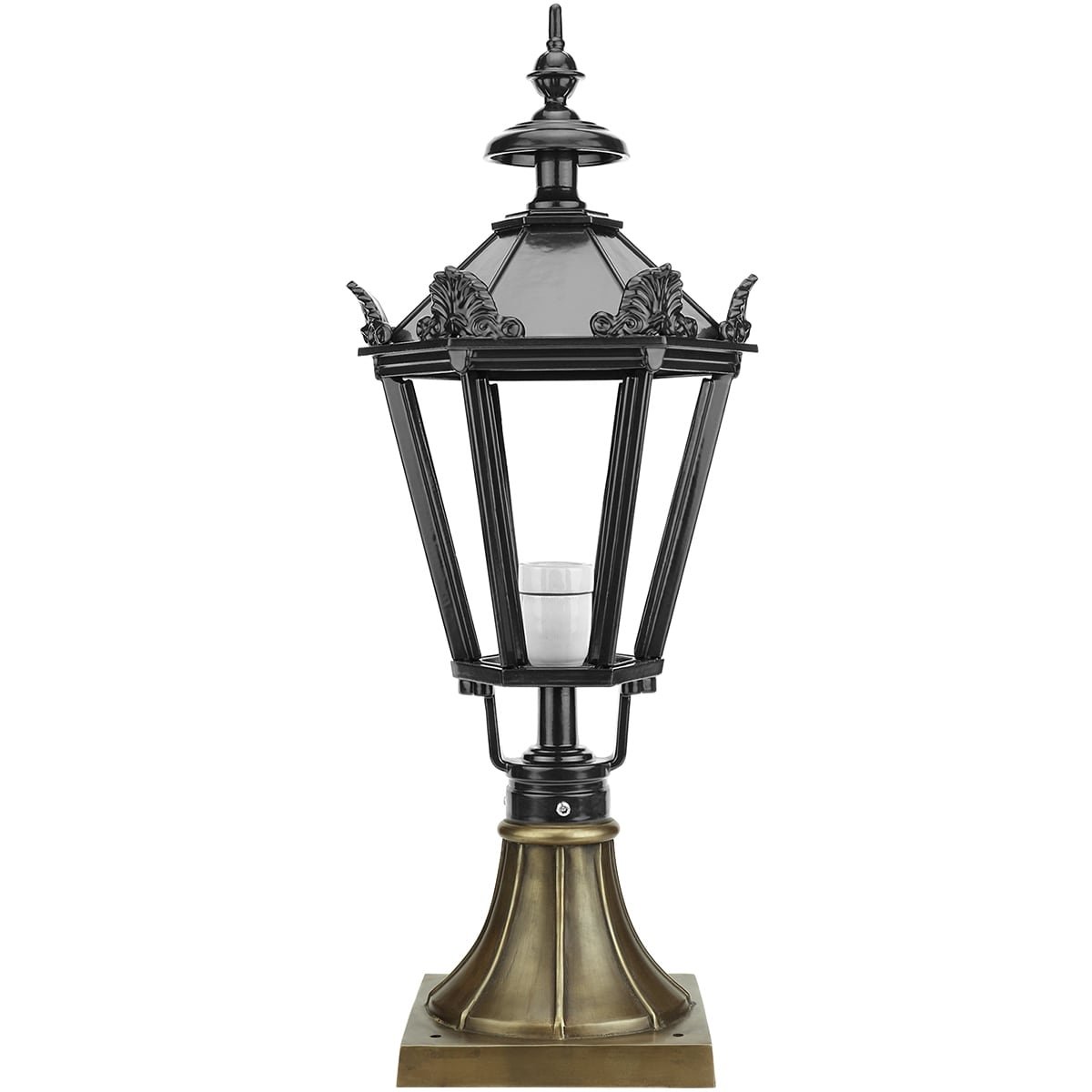 Buitenverlichting Klassiek Nostalgisch Lantaarn lamp Beuningen brons - 79 cm