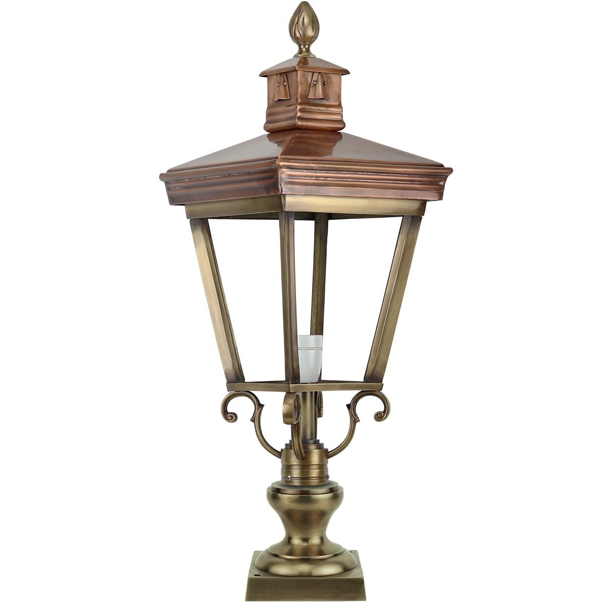 Terrace lantern Deersum brass - 73 cm