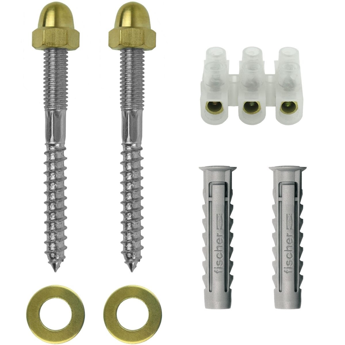 Outdoor Lighting Mounting Material Mounting set M8 stick screws - 2-pieces