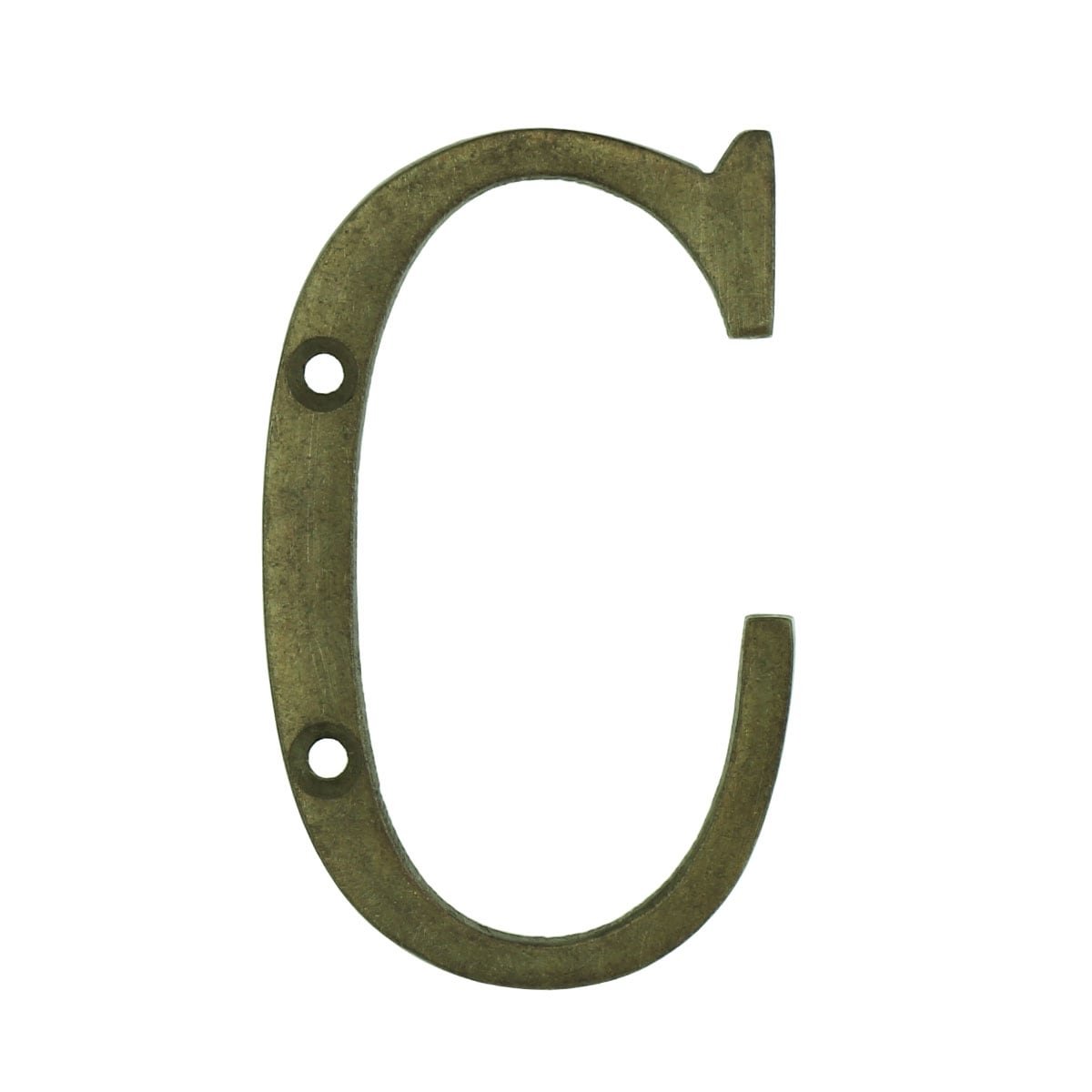 Number addition C antique brass - 77 mm