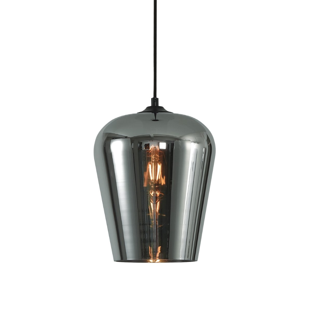 Plafondlampen Hanglamp modern metaal glas Alghero - Ø 23 cm