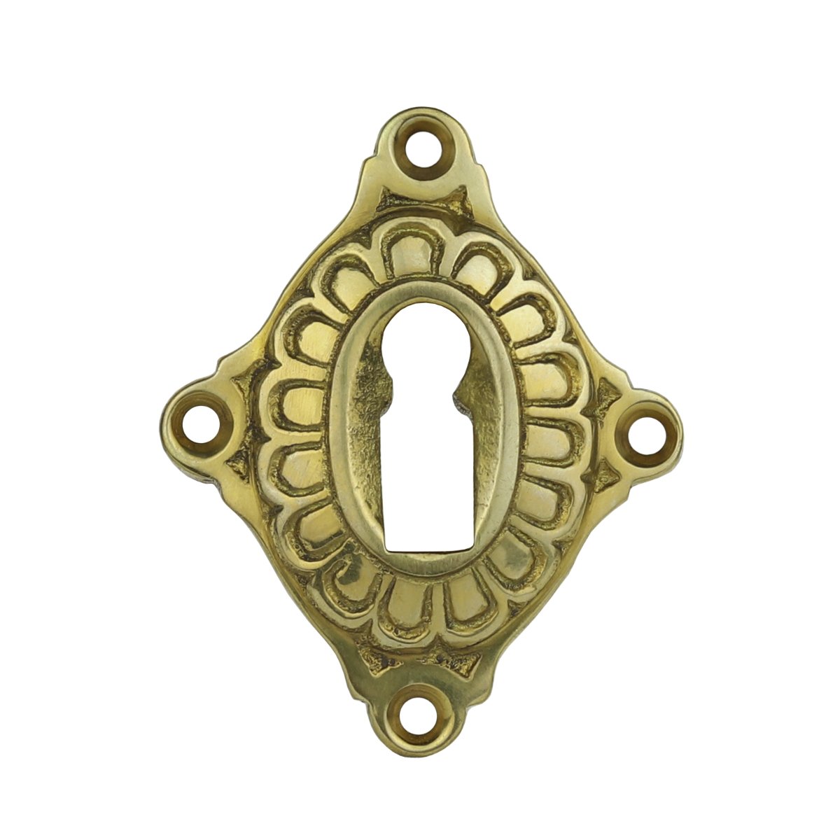 Keyhole rosette brass Hainichen - 62 mm