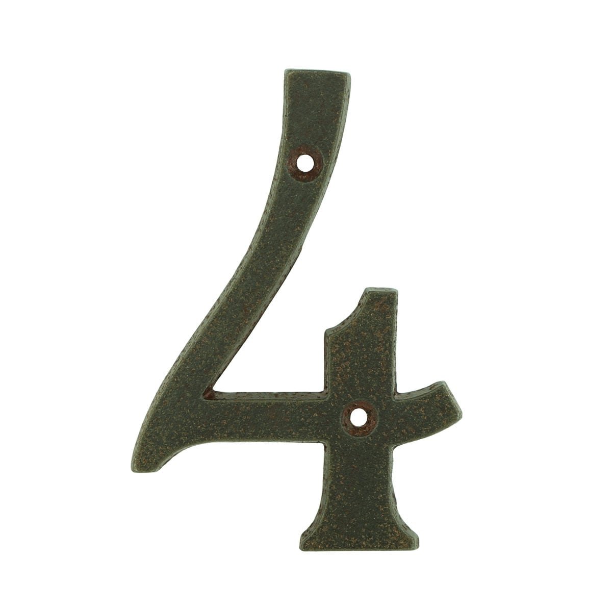 Geveldecoratie Nummers & Letters Deurnummer 4 vier landelijk ijzer - 101 mm