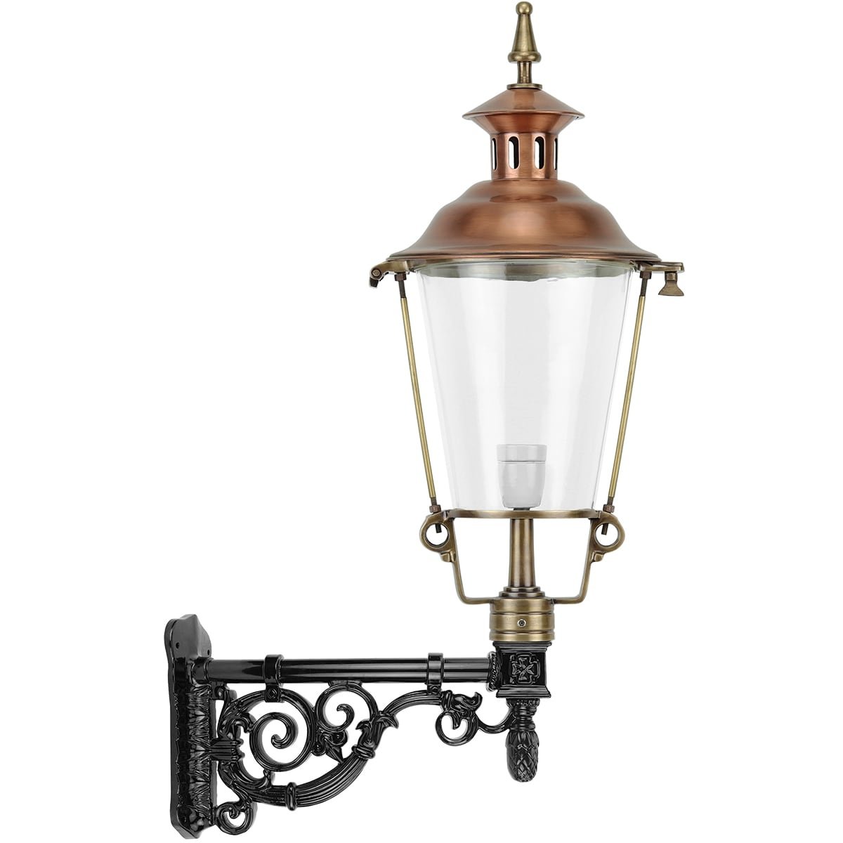 Außenbeleuchtung Klassisch Ländlich Außenwandlampe Nigtevecht bronze - 98 cm
