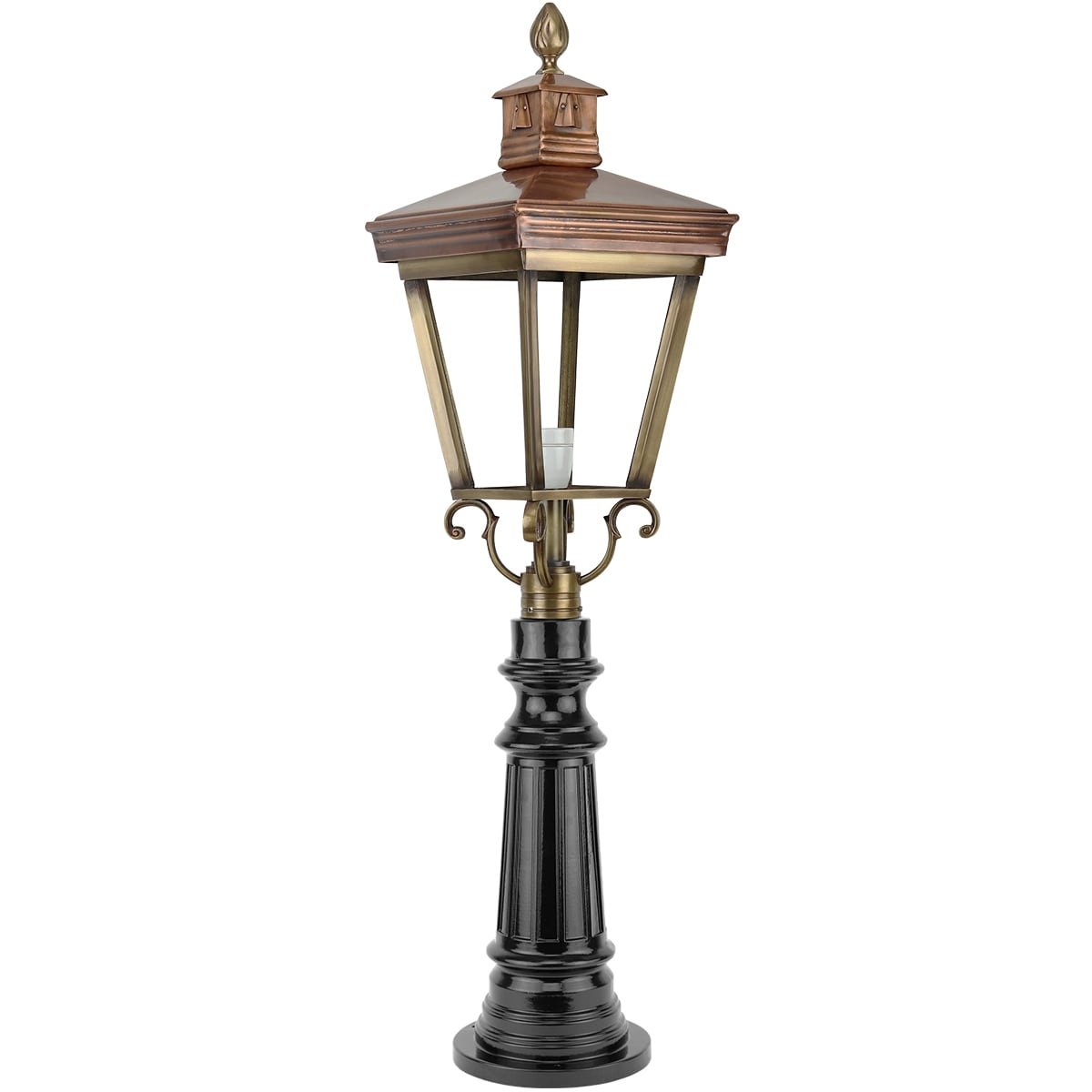 Outdoor lighting Classic Rural Garden lamp standing Makkum bronze - 105 cm