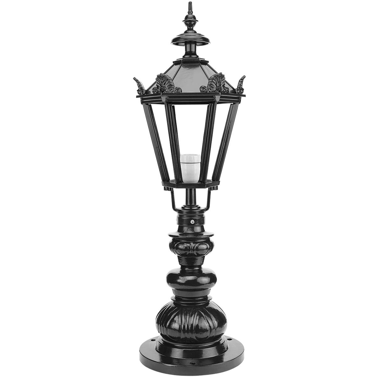 Außenbeleuchtung Klassisch Ländlich Gatelampe De Hoef mit kronen - 83 cm