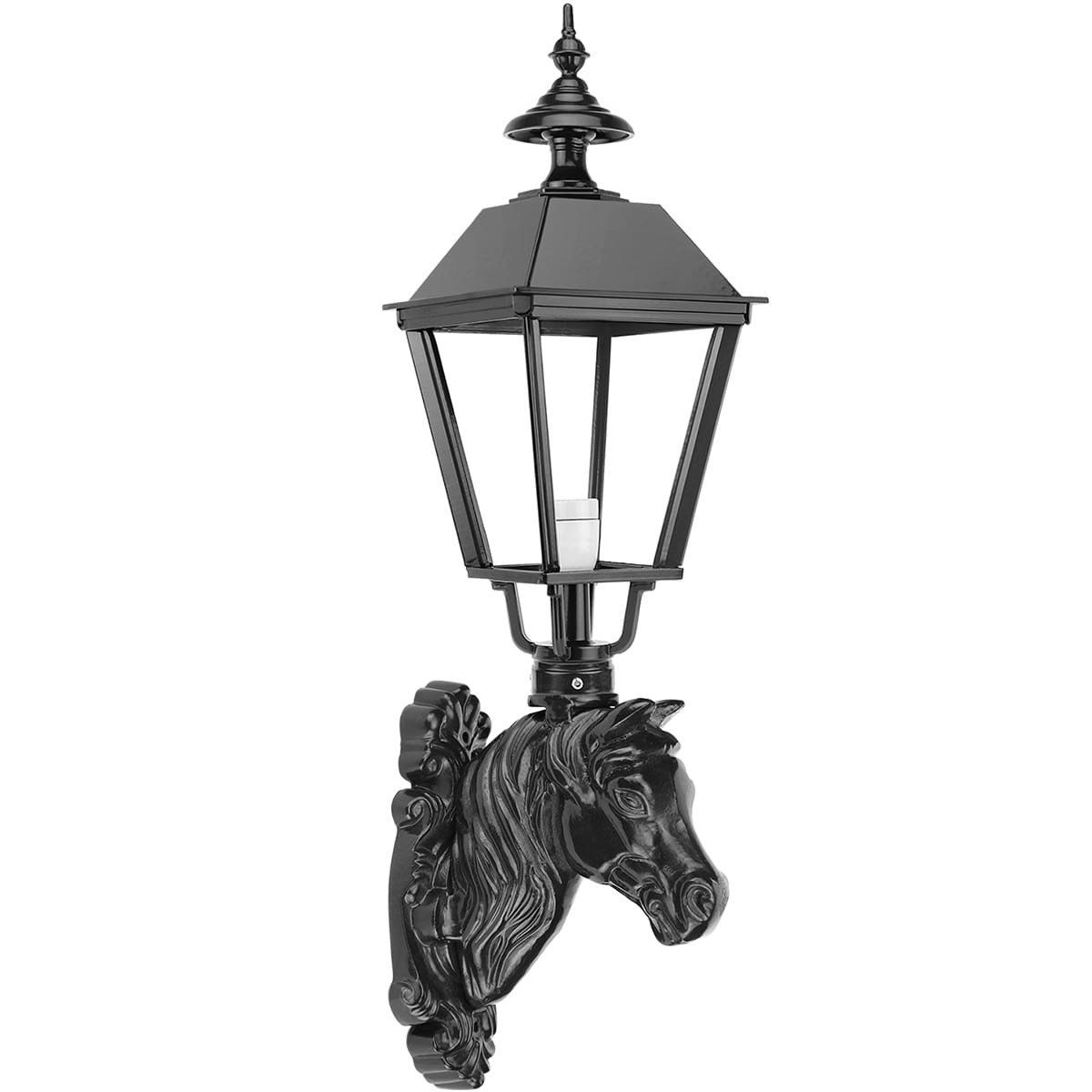 Buitenverlichting Klassiek Landelijk Muurlamp Almkerk paard ornament - 84 cm