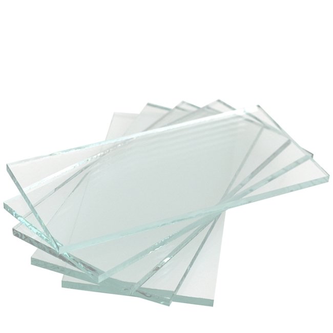 Glas firkantet lanterneskærm K04 - 17 cm