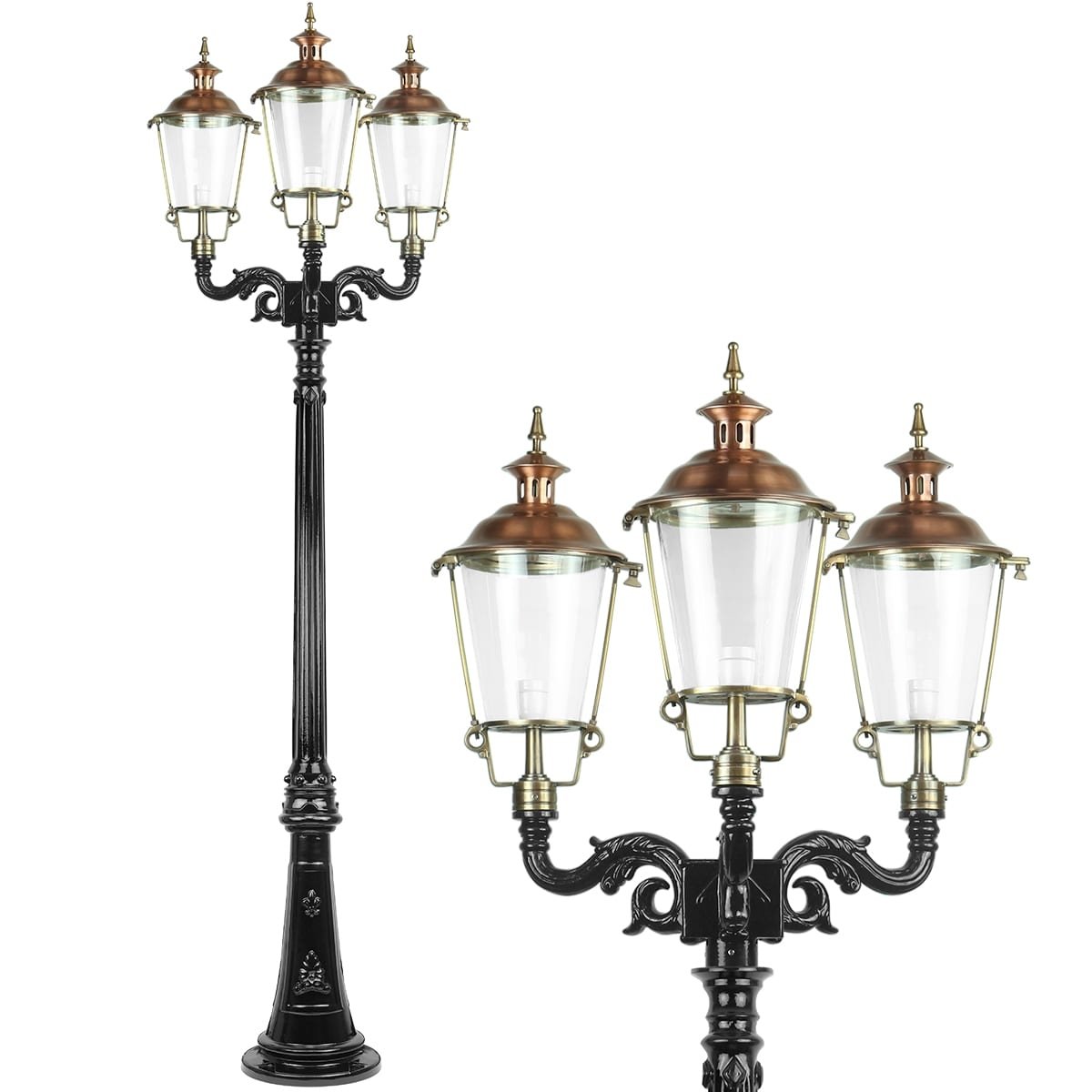 Outdoor lantern Baakhoven 3 lamps - 260 cm