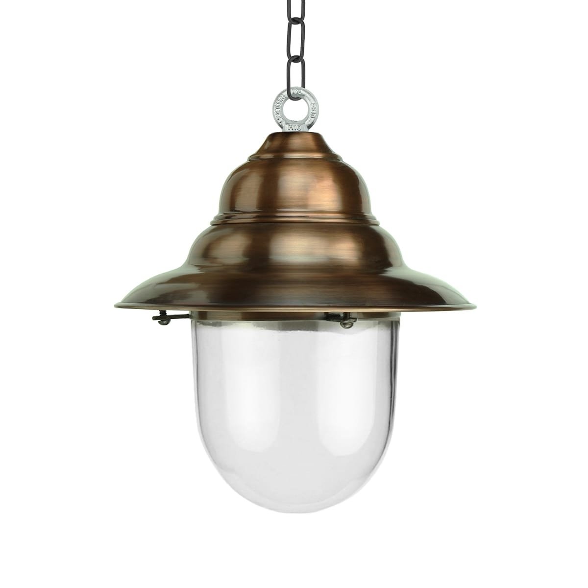 Lampe porche rustique Archem cuivre - 35 cm