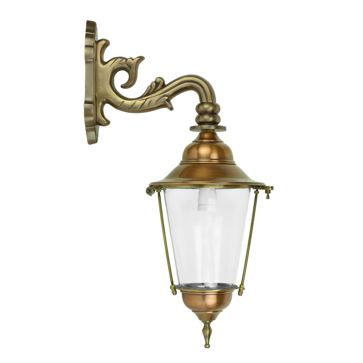 Lantaarn lamp buiten Bourtange brons - 55 cm