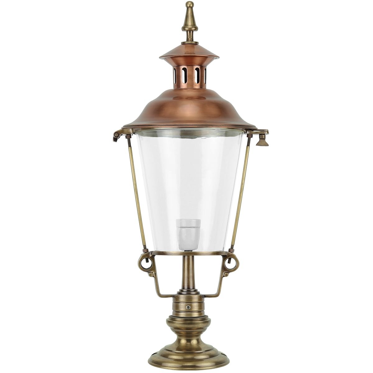 Outdoor Lighting Classic Rural Lantern on feet Balloërveld brass - 80 cm