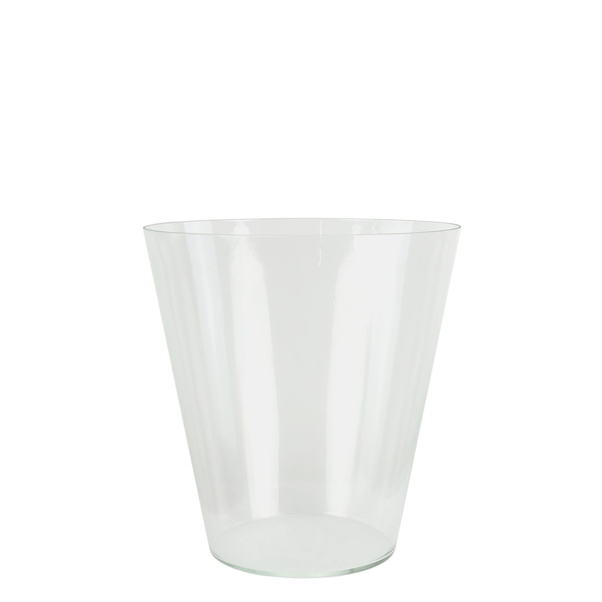 Glass cup lamp transparent K28 - 16.5 cm