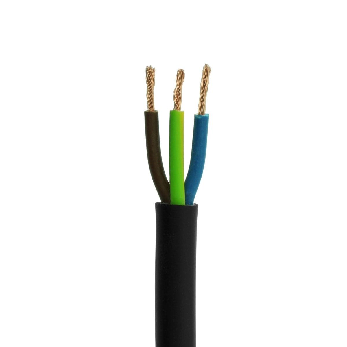 Câble d'alimentation 3 x 0.75 mm2 VMVL - 2 m