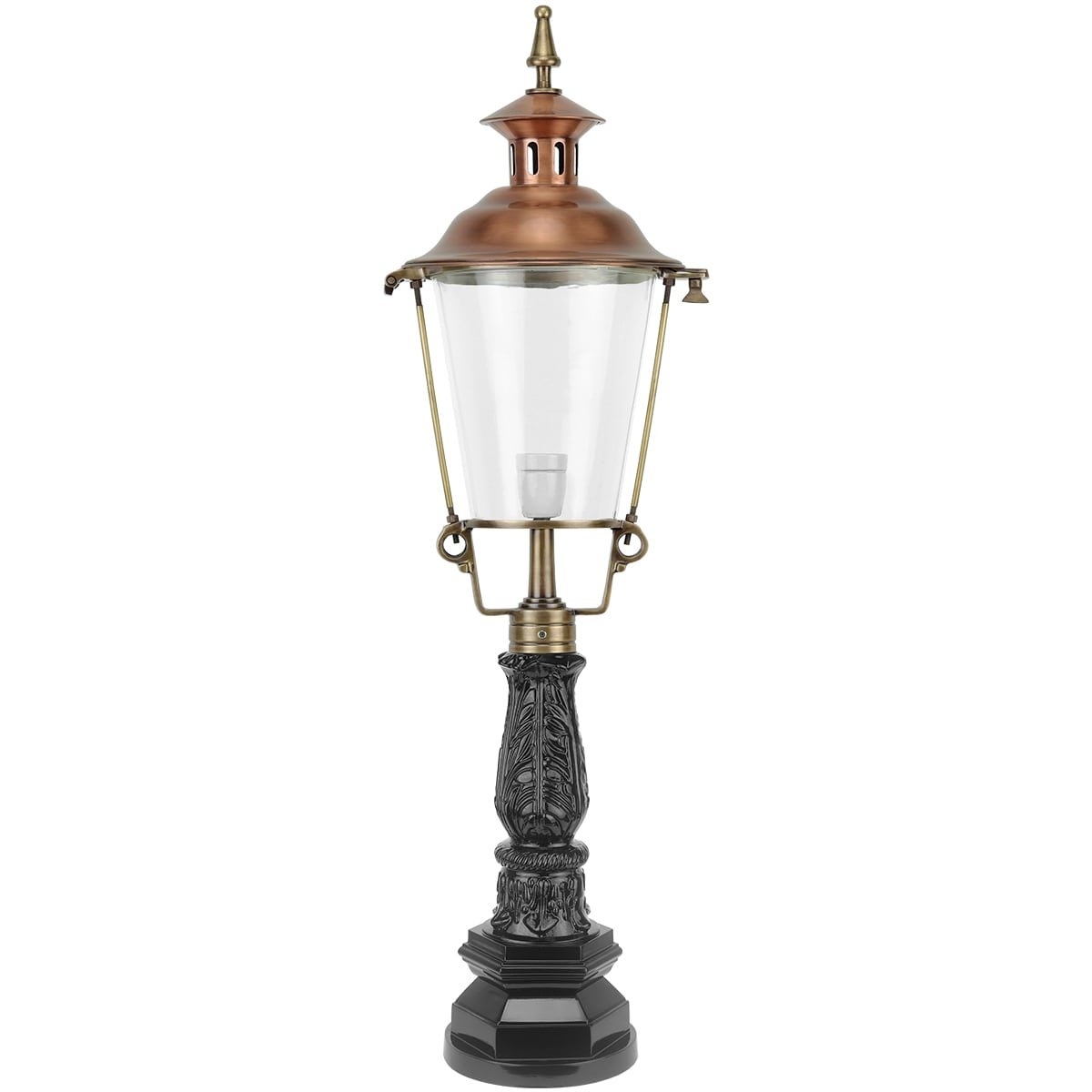 Outdoor Lighting Classic Rural Garden lantern round Eursinge bronze - 109 cm