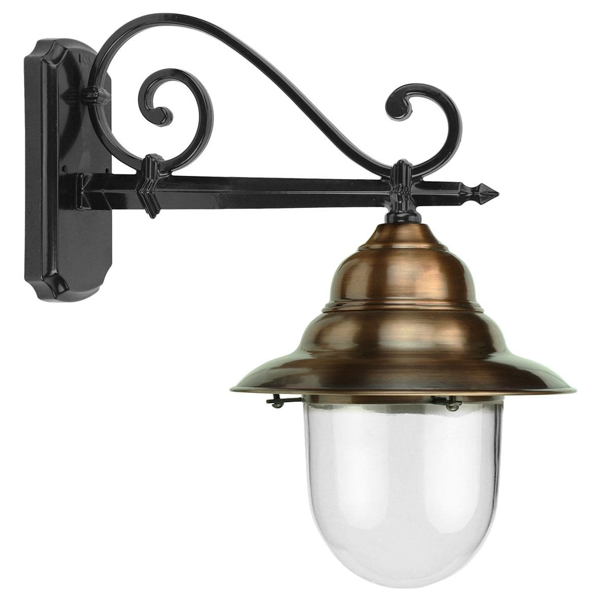 Wall lamp industrial copper Weerselo - 57 cm