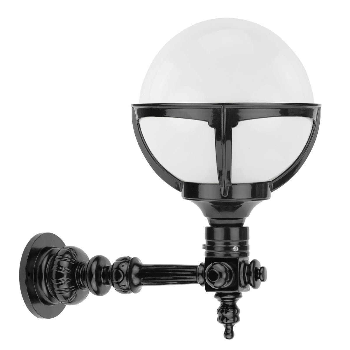 Buitenlampen Klassiek Landelijk Glasbol lamp opaalglas Ellemeet - 40 cm