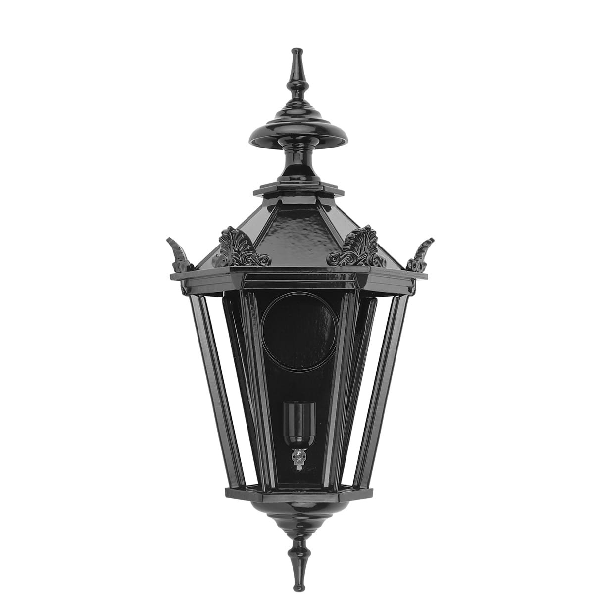 Buitenverlichting Klassiek Landelijk Muurlamp Zwolle met kronen M - 52 cm