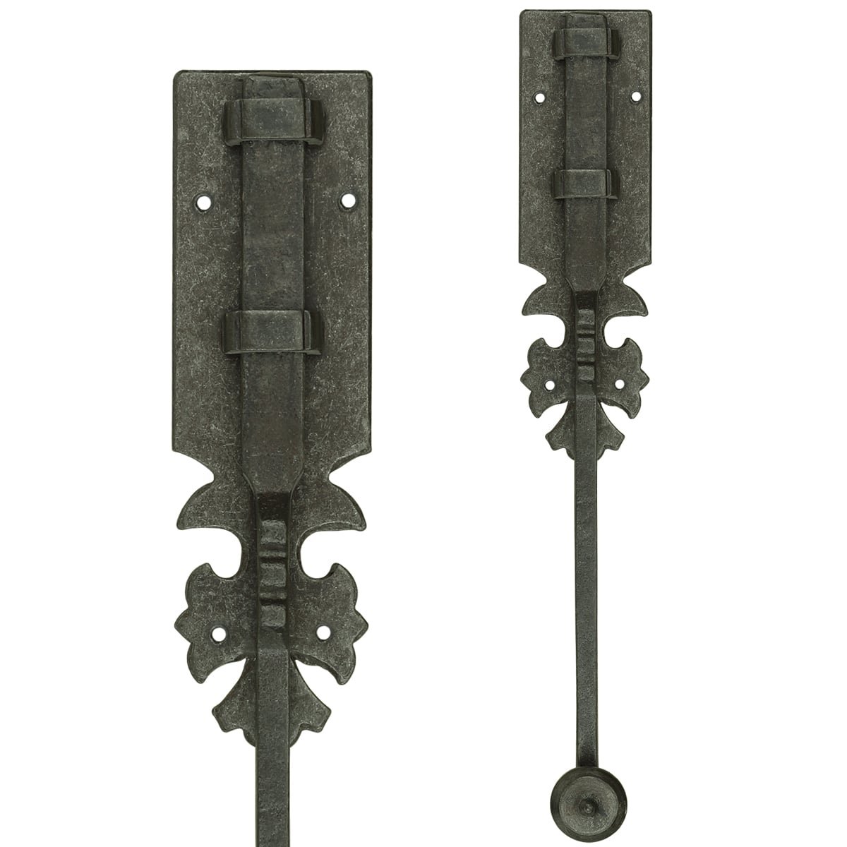 Hardware Door Locks Sliding bolt lock with closing plate - 310 mm