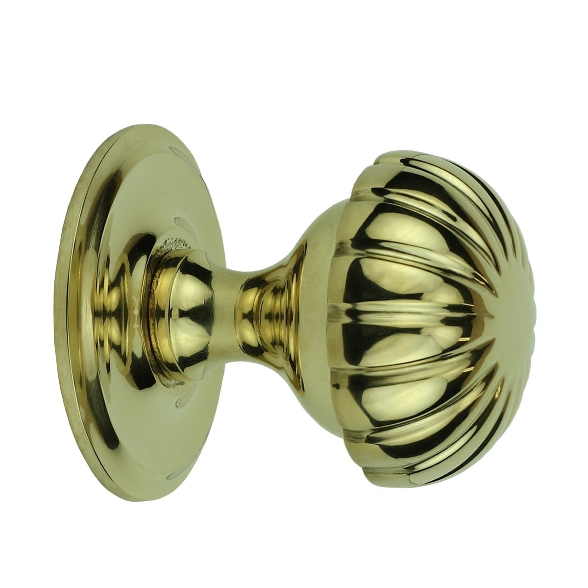 Doorknob round brass Angermünde - Ø 52 mm