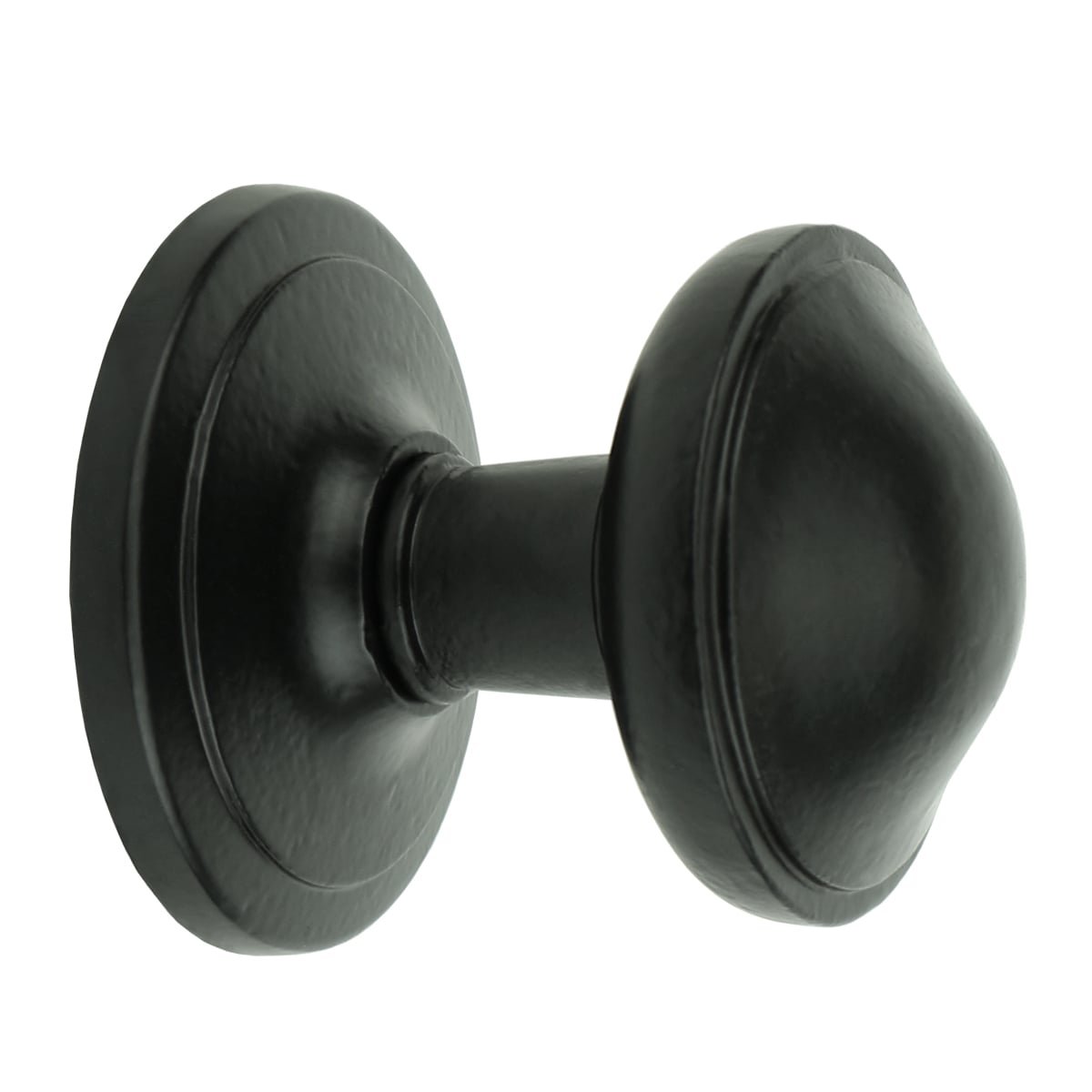 Doorknob round black Heimbach - Ø 72 mm