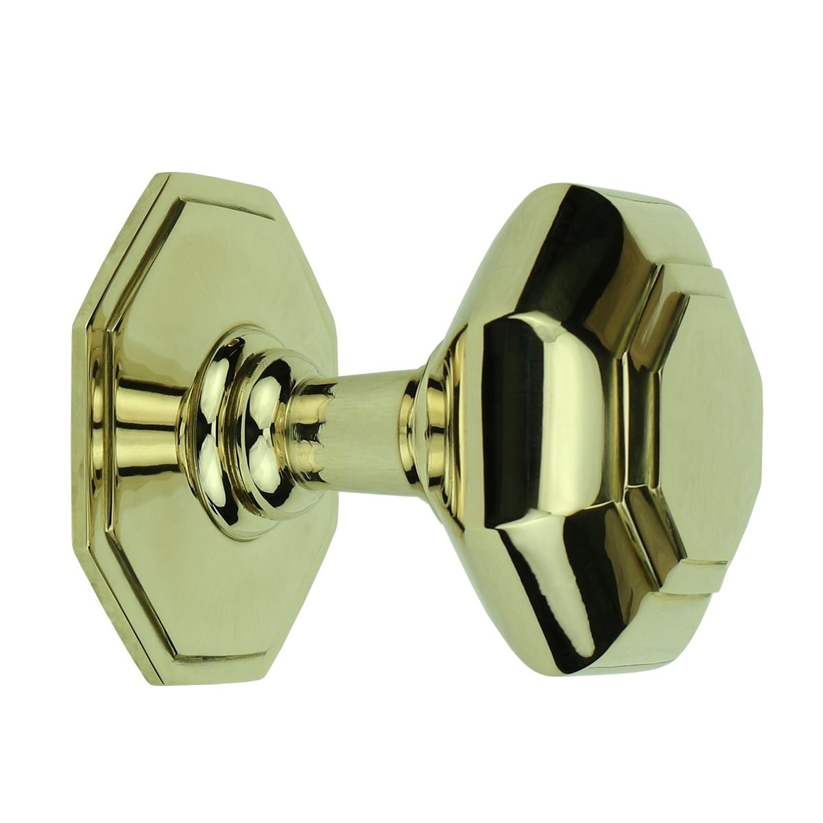 Doorknob outside brass Cuxhaven - Ø 73 mm