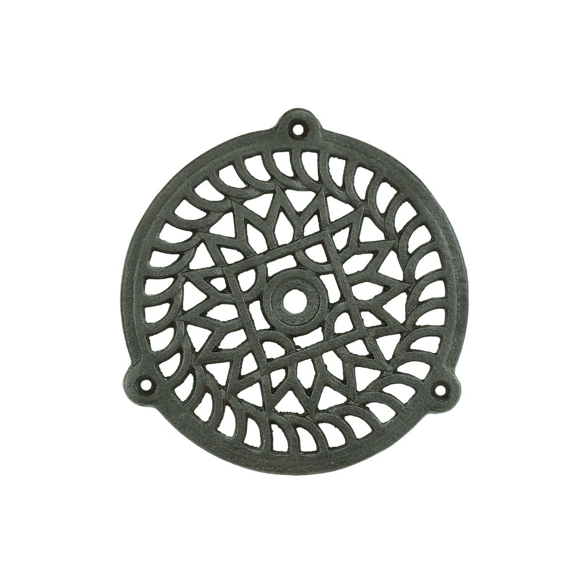 Door grille round cast iron Aßlar - Ø 110 mm