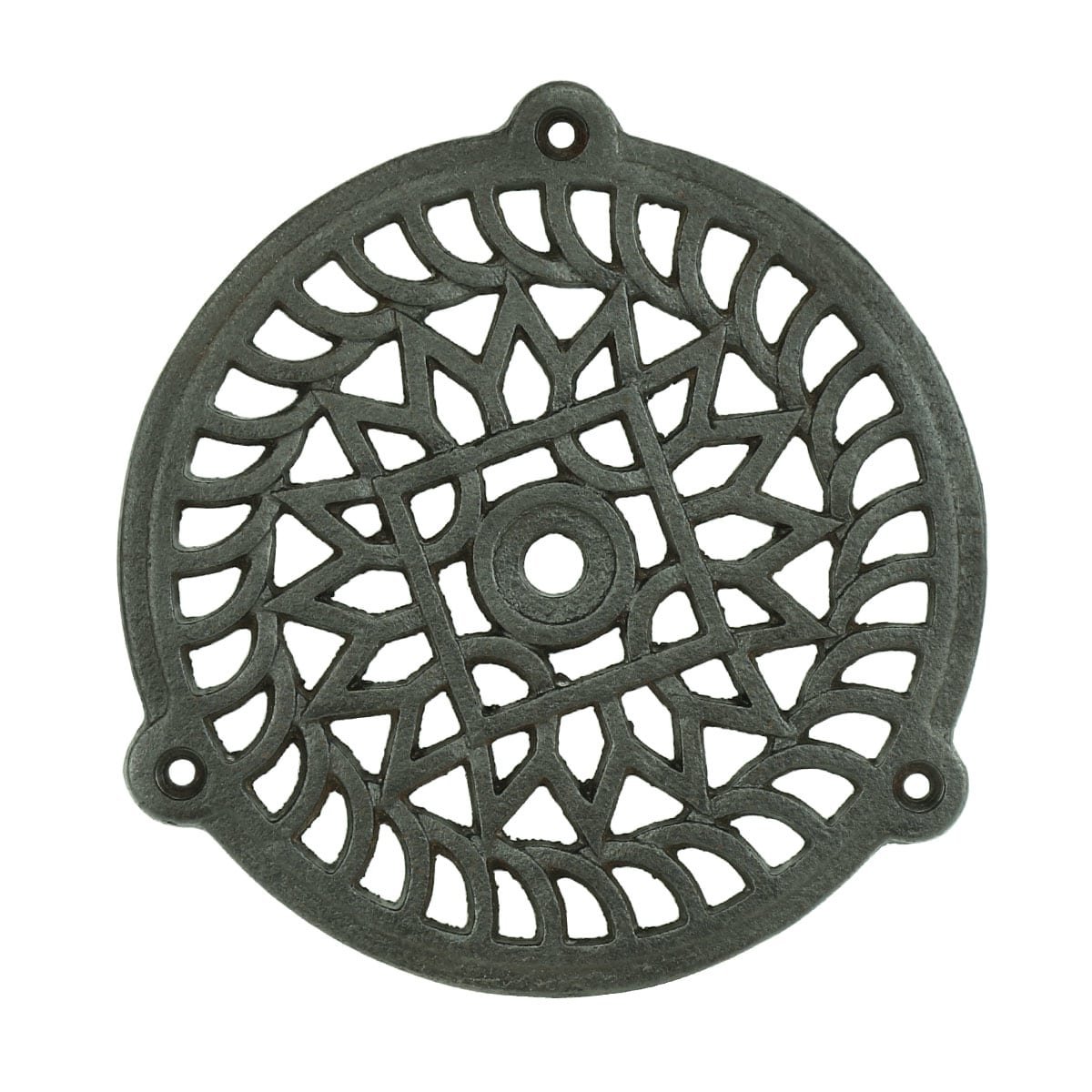 Hardware Grilles & Grates Wall grate antique round iron Brüel - Ø 160 mm