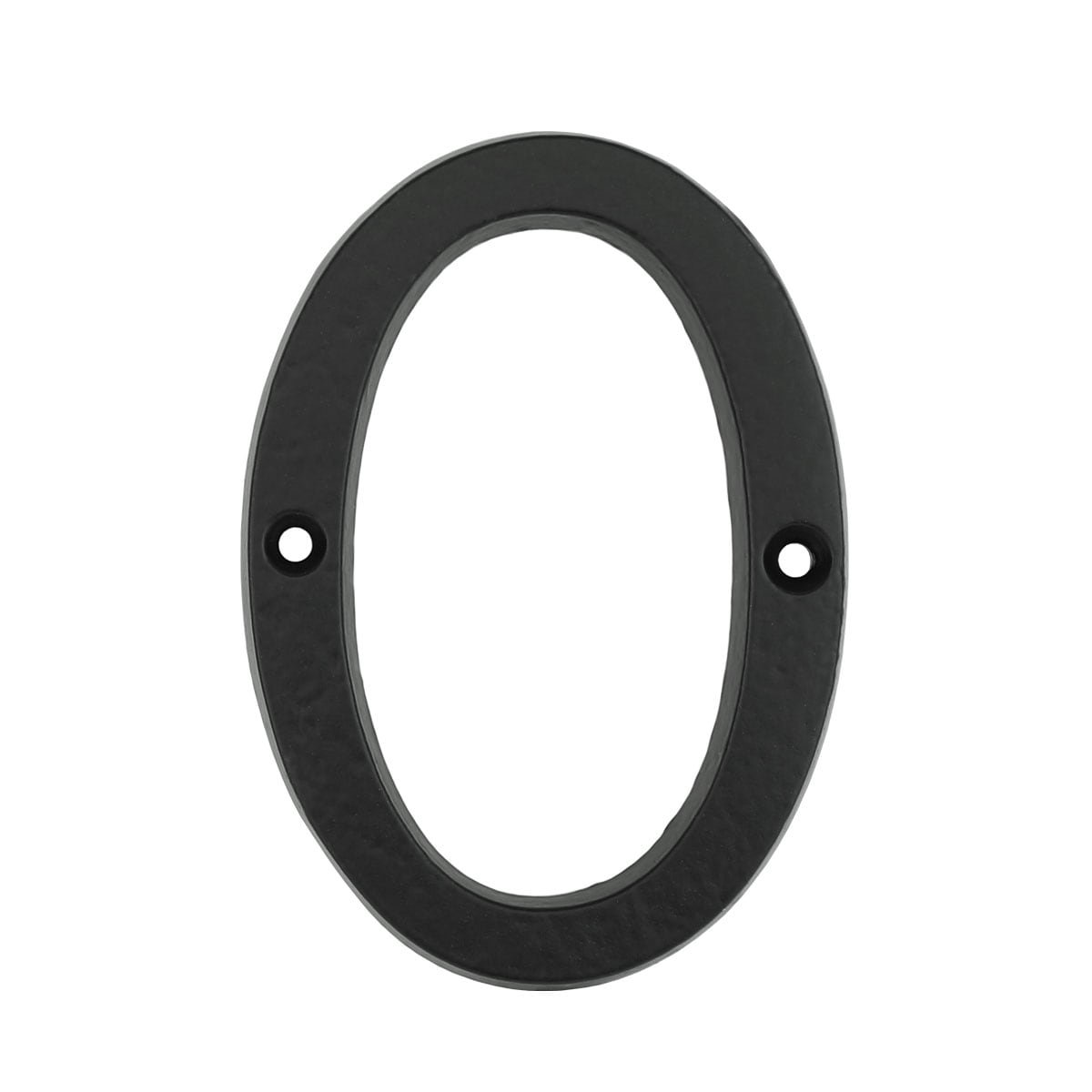 Dørnummer 0 nul sort jern - 102 mm