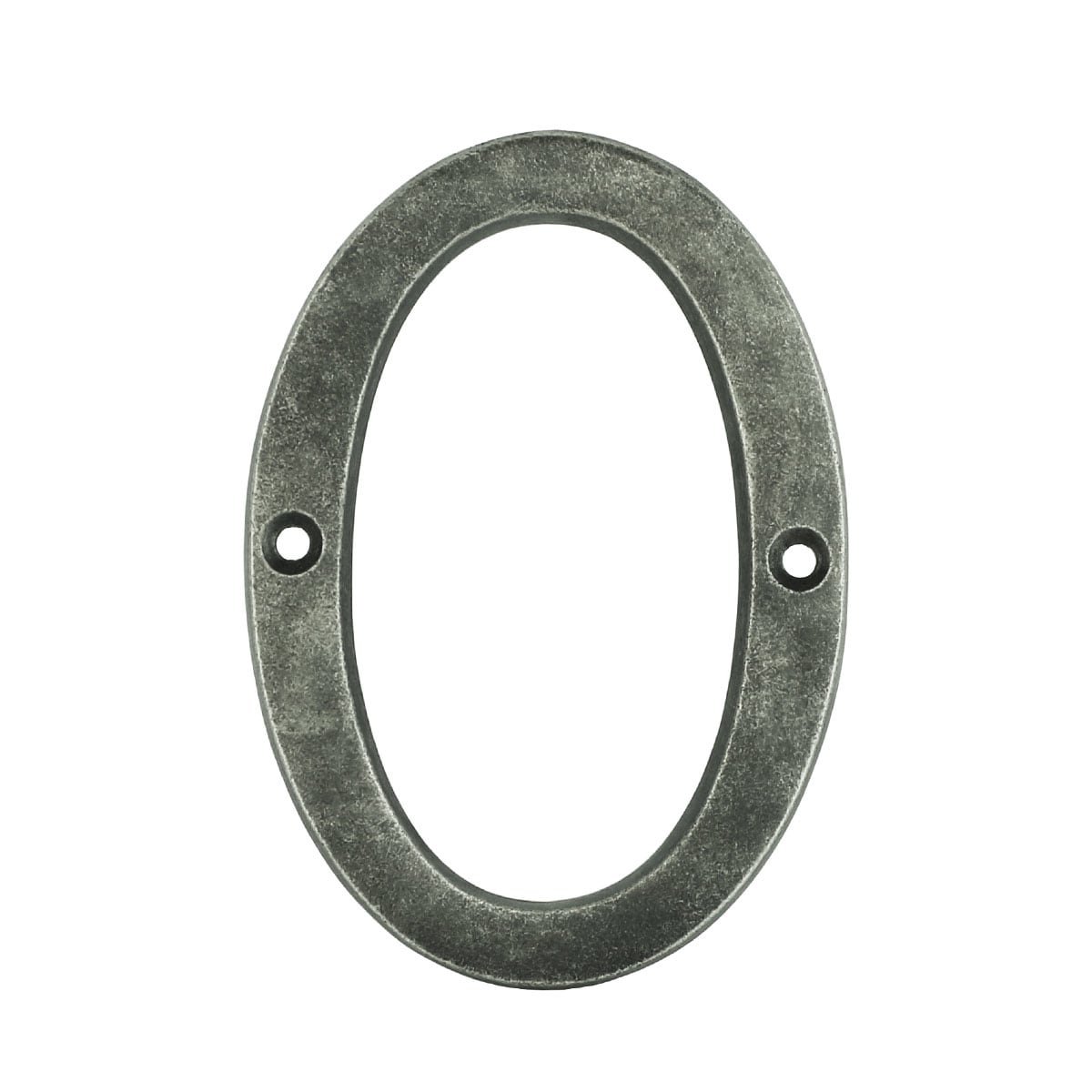 Porte numéro 0 zéro argent vintage - 102 mm