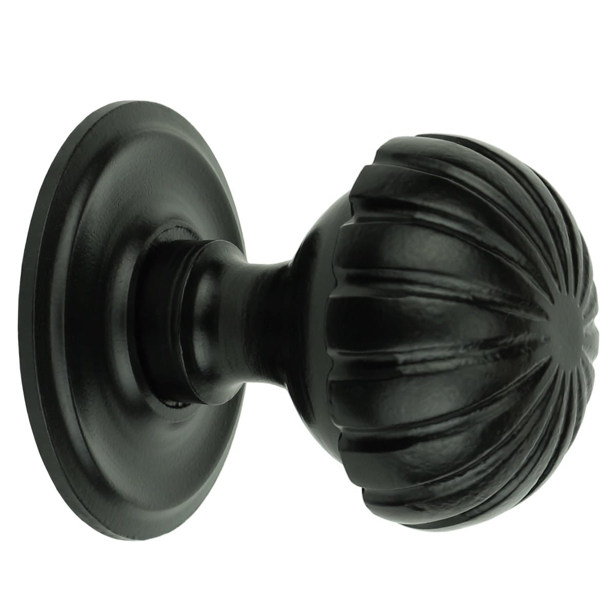 husdør dørknop sort metal Höxter - Ø 85 mm
