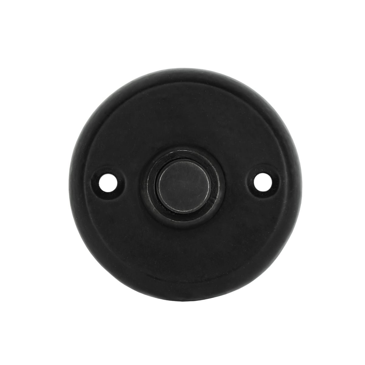 Doorbell round black iron Pirna - Ø 50 mm
