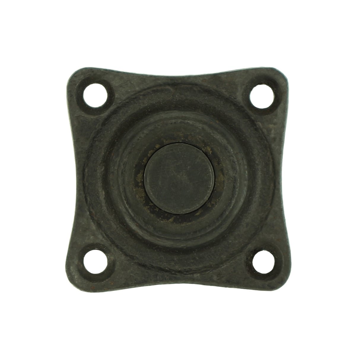 Doorbell knob square raw iron Solms - 38 mm